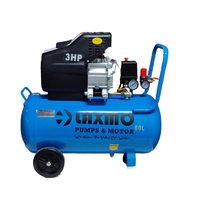 LAXMO Mejor Precio Compresor de Aire Dental Portátil Monobloque de Pistón Lubricado de 60L y 3HP con Motor de 220V y 1 Año de Garantía