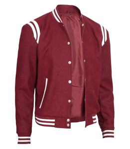 Patchs Letterman personnalisés en chenille veste universitaire en laine pour femmes tissu brodé manches de baseball approvisionnement en gros - Product Image 4