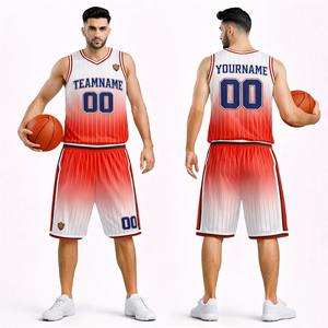 Uniforme de Baloncesto Personalizado para Adultos con Sublimación OEM, Impresión por Transferencia de Calor, 100% Poliéster, Secado Rápido y Transpirable para Deportes - Product Image 1