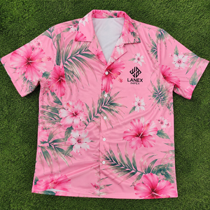 Chemise Hawaïenne Personnalisée pour Femme à Col Camp, Boutonnée, en Polyester Premium, Imprimée par Sublimation à Motifs Floraux Tropicaux, pour Plage et Resort, OEM - Product Image 6
