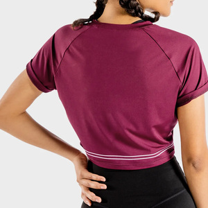T-shirt femme col rond classique, séchage rapide, anti-humidité, toucher agréable pour la peau, prix direct usine, pour les acheteurs en gros - Product Image 6