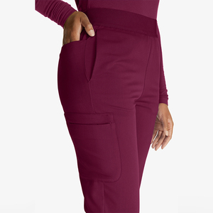 Pantalones de Trabajo para Mujer, de Alta Calidad, Diseño Personalizado, Cintura Elástica, Transpirables, Cómodos, Tela Oxford, Poliéster Elástico, para Hospital - Product Image 5