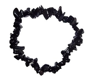 High Quality Chip <b>Bracelet</b> Natural Black Obsidian Chip <b>Bracelet</b> Crystal Stone Gemstone Women Colorful Natural Crystal Wholesale - Product Image 2