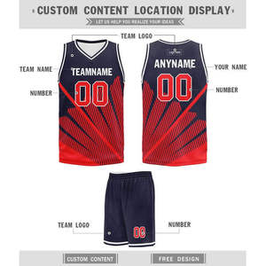 Ensemble d'uniformes de basket-ball pour hommes personnalisés par sublimation, respirant, à séchage rapide, maillot et short de basket-ball personnalisés pour l'équipe, kit de vêtements de sport - Product Image 6