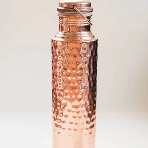 ขวดน้ำทองแดง ขวดน้ำทองแดงแท้ ขวดน้ำทองแดงแบบตอกลาย ขวดน้ำทองแดงหรูหรา ขวดน้ำทองแดงพรีเมียม - Product Image 1