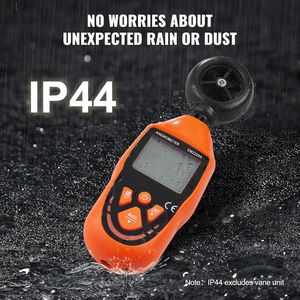 Anemometro Portatile con Display LED Retroilluminato, Misura la Velocità del Vento in un Intervallo di Temperatura da 14 a 113 Fahrenheit - Product Image 5