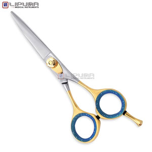 Ciseaux de salon professionnels ergonomiques LIPUMA modèle 10115, lames en acier inoxydable ultra-affûtées, vis de tension réglable - Product Image 5