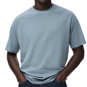 Camiseta de hombre con hombros caídos, estilo moderno, superventas, 100% algodón, anti-bolitas, transpirable, duradera, 300g, lona completa, precio mayorista - Product Image 1