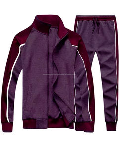 Ensemble de survêtement sport deux pièces pour homme avec logo personnalisé, veste à capuche respirante grande taille et pantalon à cordon de serrage pour fitness, gym et jogging - Product Image 1