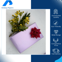 Papier de soie de haute qualité d'origine indienne, personnalisé, finition lisse, 18-80 g/m², recyclable, couleurs vives, impression facile, couleur unie