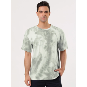 Camiseta Tie Dye Personalizada con Logotipo para Hombre, 100% Algodón, Talla Grande, Gruesa, Transpirable, Estilo Urbano y de Calle - Product Image 4