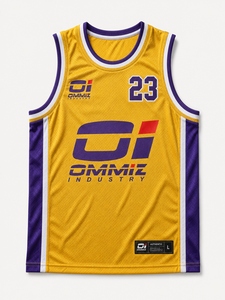 OMMIZ Industry Camiseta de baloncesto para hombre, blanca, roja, azul real, 23, camiseta sin mangas auténtica sublimada, corte regular, para todas las estaciones - Product Image 5