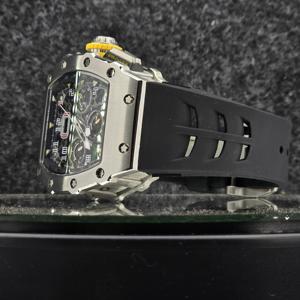 Montre mécanique automatique de luxe pour homme, style RM, chronographe squelette, boîtier en acier inoxydable, bracelet en caoutchouc étanche - Product Image 3