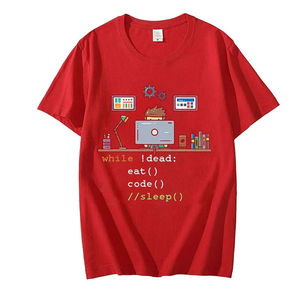 T-shirts décontractés d'été 100 % coton pour hommes, logo personnalisé sérigraphié, coupe ample, couleur unie, respirant, écologique, tendance - Product Image 5