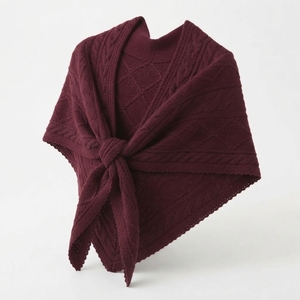Écharpes en cachemire 100 % pour femmes, châles poncho épais de luxe personnalisés en gros, couvertures en pashmina tricotées, écharpes unies d'hiver - Product Image 2
