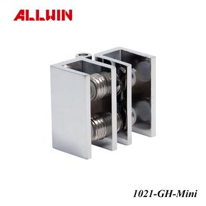 Bisagra de latón macizo para puerta de vidrio a vidrio, diseño moderno, acabado negro EDC, para vidrio de 3/16 a 1/4 pulgadas de grosor, de atornillar. - Product Image 2