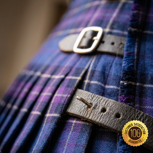 Kilt écossais traditionnel en acrylique pour homme, couleur personnalisable, plissé à carreaux, fermeture à double boucle, personnalisation - Product Image 4
