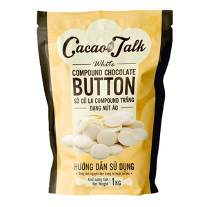 ช็อกโกแลตผสมฮาลาลแสนอร่อยสำหรับขายส่ง รับผลิตแบบ OEM/ODM สำหรับเบเกอรี่ ใช้กับบิสกิต คุกกี้ ไวท์ช็อกโกแลต โกโก้บด 1 กิโลกรัม สินค้าขายดี - Product Image 1