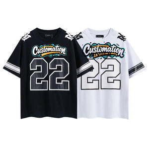 เสื้อเบสบอลแบบมีหมายเลขและชื่อแบรนด์ตามสั่ง ผลิตจำนวนน้อยได้ ชุดฝึกซ้อมทีม เสื้อเบสบอลแบบยูนิฟอร์ม ผลิตจากผ้าโพลีเอสเตอร์/คอตตอนถักทอ เป็นมิตรกับสิ่งแวดล้อม - Product Image 2