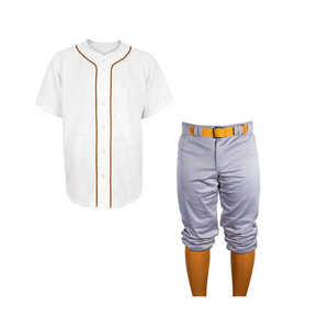 Ensembles d'uniformes de baseball de qualité professionnelle au design moderne, confortables, couleur personnalisée, antibactériens, 100% polyester - Product Image 5
