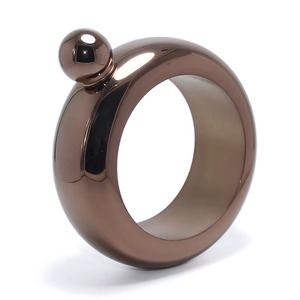 Designer <b>Bracelet</b> Hip Flask Metallic <b>Rainbow</b> Drink Container Wearable Flask For Parties Travel And Fashion Use From India - Product Image 6