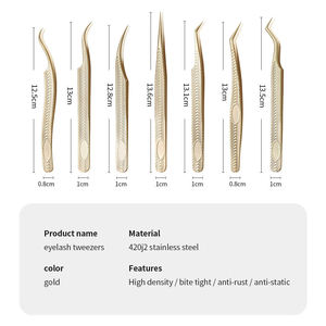 Pinces à cils tendance en gros pour les procédures esthétiques en acier inoxydable allemand et certifiées CE à prix compétitif - Product Image 5