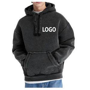 เสื้อฮู้ดดี้โอเวอร์ไซส์เนื้อผ้าคอตตอน 100% หนัก 450 GSM สไตล์สตรีทแวร์ พิมพ์ลายพัฟฟ์ สำหรับผู้ชาย รับผลิตแบบ OEM แบรนด์ส่วนตัว - Product Image 5