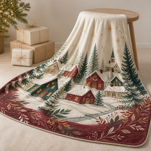 Custom Printed <b>Throw</b> Blanket Personalized Christmas Western Nautical Ballet Baking Bee Sublimation Flannel Fleece Polyester - Product Image 4
