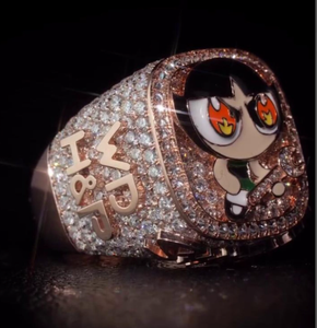 Anillo de Campeonato Personalizado, Joyería Deportiva de Aleación, Cristal, Diamantes de Imitación, Chapado en Oro, Regalo para Baloncesto, Fútbol, Pickleball - Product Image 4