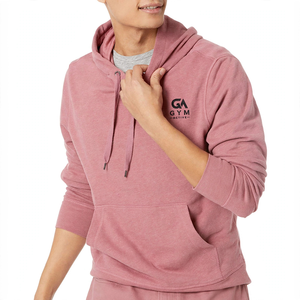 Sudadera con Capucha para Hombre GYM Active, Corte Regular, Color Sólido, con Cordón Ajustable, 100% Algodón, Sin Forro, Tejido de Punto de 340 GSM, Ligera, con Letras - Product Image 4