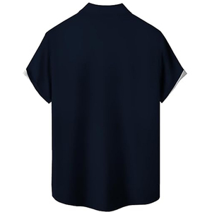 เสื้อเชิ้ตชายหาดแขนสั้นผ้าทวิลล์ระบายอากาศได้ดี พิมพ์ลายดอกไม้ฮาวาย สไตล์ลำลองสำหรับวันหยุดฤดูร้อน น้ำหนักเบา - Product Image 6