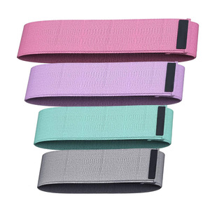 Bandas de Resistencia de Cadera de Poliéster y Algodón de Alta Elasticidad Antideslizantes con Logotipo Personalizado para Entrenamiento de Fuerza y Yoga para Mujeres, Bandas de Gimnasio Ecológicas - Product Image 1