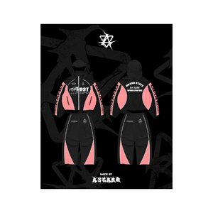 Black Pink Most Made <b>Zip</b> <b>Up</b> Hoodie & Pants Set | Oversized Streetwear Tracksuit | OEM Private Label Manufacturer - Product Image 1