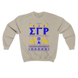 Women's Sigma Gamma Rho Ugly Christmas Sweater Custom Greek Sorority Crewneck Sweatshirt Festive Winter Pullover Wholesale - Product Image 1