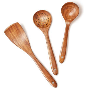 Juego de utensilios de cocina ecológicos, espátulas de madera de excelente calidad, accesorios de cocina de madera de un productor líder. - Product Image 5