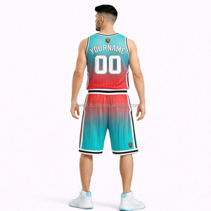 Uniforme de Baloncesto Sublimado Personalizado, Camiseta sin Mangas con Degradado de Color para Hombre, con Nombre y Número del Equipo, Ropa Deportiva Transpirable de Poliéster - Product Image 5