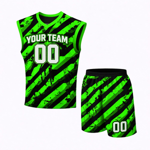 Jersey de Secado Rápido, Tallas Grandes, Colores Personalizados, Ropa Deportiva de Verano, Jersey y Pantalones Cortos con Impresión Digital - Product Image 5