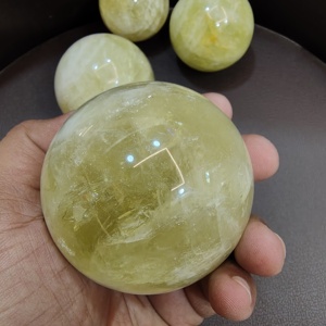 Esfera de Cuarzo Limón Pulido, Bola de Piedra Preciosa Amarilla para Decoración del Hogar, Meditación y Regalos al por Mayor - Product Image 2