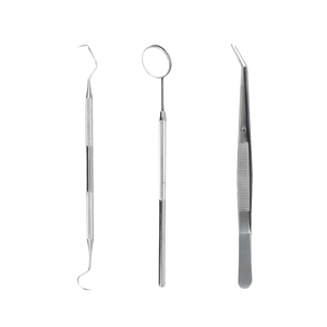 Dental Examination <b>Kit</b> <b>Teeth</b> <b>Whitening</b> Mirror Scaler Tweezers Dental Basic Diagnostic Instrument Set Dental By Dentavex - Product Image 3