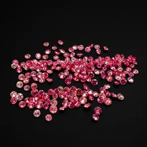 Diamant de laboratoire CVD rose foncé fantaisie, taille brillant rond, 1,55 mm-1,60 mm, VS1-VS2, certifié IGI, en vrac pour la fabrication de bijoux - Product Image 1