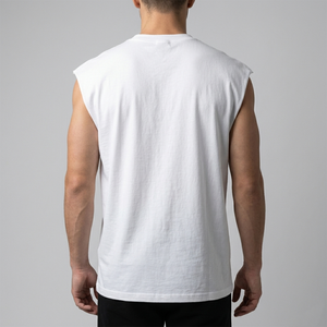 เสื้อยืดแขนกุดผู้ชายไซส์ใหญ่ลายกราฟิกศาสนาแบบวินเทจ พิมพ์ลายพระเยซู สีครีม เสื้อกล้ามสตรีทแวร์ลำลอง ผ้าฝ้าย เสื้อกล้ามทรงเข้ารูป - Product Image 2