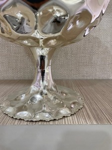 Cuenco Decorativo de Estilo Artístico con Pedestal para Exhibición de Frutas, Arreglo Elegante de Pétalos de Flores para Mesa y Decoración Espiritual - Product Image 3