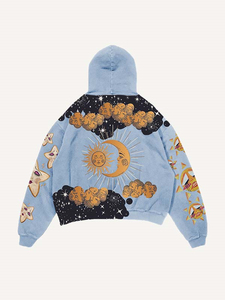 Sudadera con Capucha Unisex Personalizada para Invierno, 100% Algodón, Estilo Urbano, Cierre de Cremallera, Logotipo Personalizado DTF, Tallas Grandes - Product Image 2
