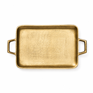 Plateau de service rectangulaire en or martelé de luxe, finition métallique haut de gamme, plateau décoratif pour la décoration moderne de la maison, prix d'usine - Product Image 4