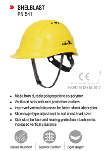 Casco de Seguridad Karam PN541 para Aplicaciones Aeroespaciales con Ajuste Deslizante de Visera Protectora y Ventiladores - Product Image 2