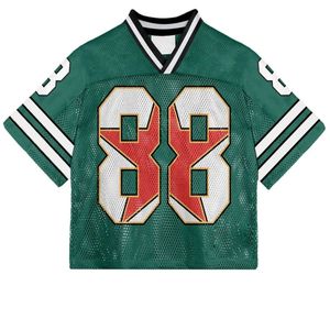 Maillot de football rayé personnalisé unisexe col en V manches courtes 100% polyester maille respirante adulte toutes saisons impression sublimée - Product Image 5