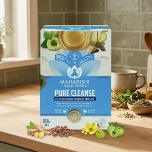 Té desintoxicante ayurvédico Natural Pure Cleanse con extracto de plantas herbales e ingredientes botánicos ayurvédicos para el apoyo del bienestar. - Product Image 5