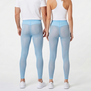 100% Polyester Sheer <b>Mesh</b> <b>Leggings</b> Sheer <b>Mesh</b> Full Length <b>Leggings</b> Unisex Compression Elastic Waist Transparent <b>Legging</b> - Product Image 2