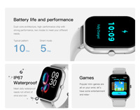 Montre connectée ODM/OEM avec logo, bracelet en silicone vert, écran tactile, 41 mm, résistance à l'eau IP67, tracker d'activité unisexe + WhatsApp