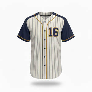 Maillot de baseball personnalisé pour hommes, vêtements de sport athlétiques, matière respirante, adapté aux matchs d'équipe et à un usage décontracté. - Product Image 2